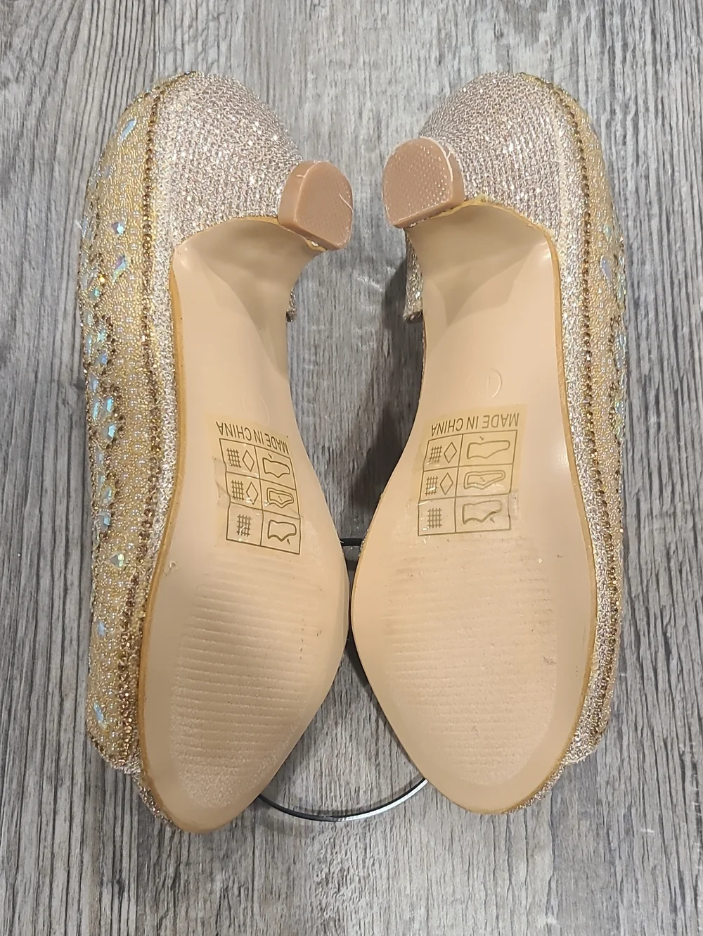 Bella Marie Truly Kids Rhinestones Slip On Girls Kitten Heels Sandals Dress Shoe